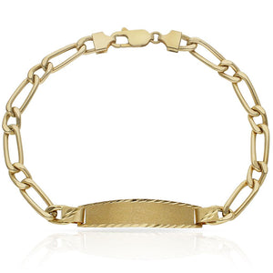 PULSERA ORO 18KL 1x1 PLACA - Peso: 11.45 gr 