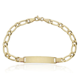 PULSERA ORO 18KL - 1x1 PLACA - Peso: 5.30 gr 
