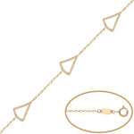 PULSERA ORO 18KL - 3 TRIANGULOS