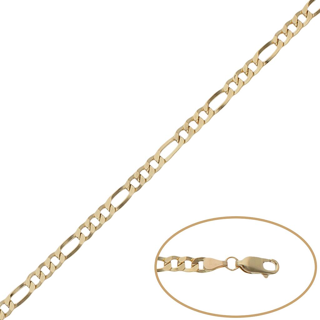 PULSERA ORO 18KL 3x1 - 4MM - Peso: 3.35 gr 