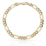PULSERA ORO 18KL 3x1 - 6MM - Peso: 5.55 gr 