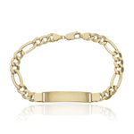 PULSERA ORO 18KL 3x1 CON PLACA - Peso: 11.45 gr 