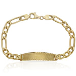 PULSERA ORO 18KL 3x1 PLACA - Peso: 10.05 gr 