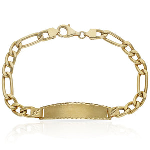 PULSERA ORO 18KL 3x1 PLACA - Peso: 10.05 gr 
