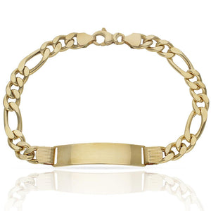 PULSERA ORO 18KL 3x1 PLACA - Peso: 18.15 gr 