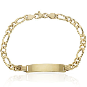 PULSERA ORO 18KL 3x1 PLACA - Peso: 8.50 gr 