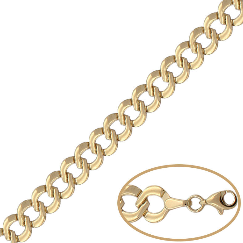 PULSERA ORO 18KL - 8.50MM - Peso: 5.80 gr 