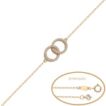 PULSERA ORO 18KL ALIANZAS CIRCONITAS