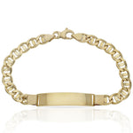 PULSERA ORO 18KL ANCLA PLACA - Peso: 11.45 gr 