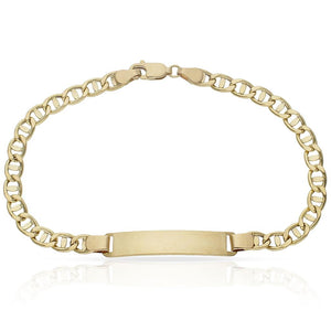 PULSERA ORO 18KL ANCLA PLACA - Peso: 5.55 gr 