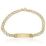 PULSERA ORO 18KL ANCLA PLACA - Peso: 8.35 gr 