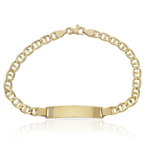 PULSERA ORO 18KL ANCLA PLACA - Peso: 8.35 gr 
