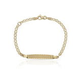 PULSERA ORO 18KL ANCLA TALLADA PLACA - Peso: 2.90 gr 