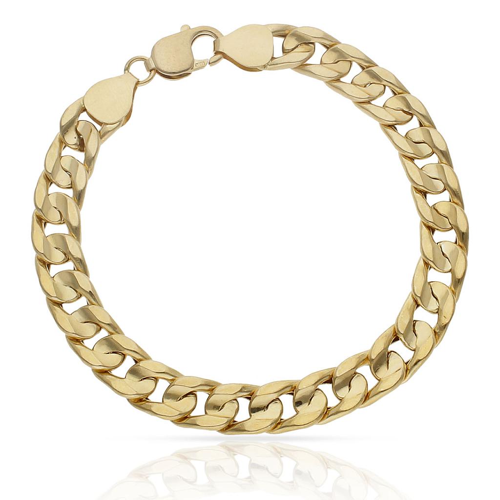 PULSERA ORO 18KL BARBADA - 9MM - Peso: 20.70 gr 