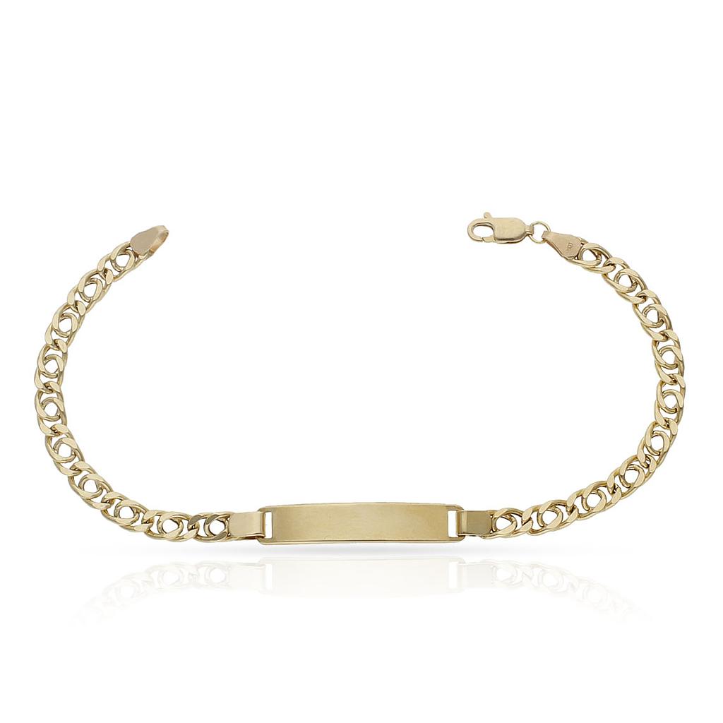 PULSERA ORO 18KL BARBADA DOBLE - Longitud - Peso: 20cm-5.75 gr 