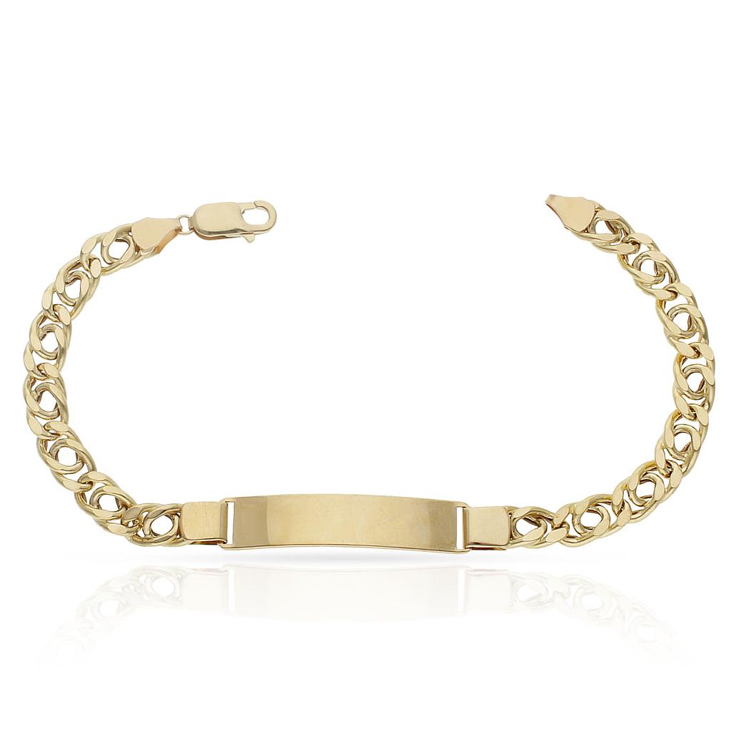 PULSERA ORO 18KL BARBADA DOBLE - Peso: 11.05 gr 