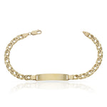 PULSERA ORO 18KL BARBADA DOBLE - Peso: 8.30 gr 