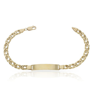 PULSERA ORO 18KL BARBADA DOBLE - Peso: 8.30 gr 