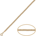 PULSERA ORO 18KL BARBADA HUECA - 3MM - Peso: 2.30 gr 
