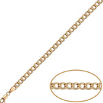 PULSERA ORO 18KL BARBADA HUECA - 5MM - Peso: 4.90 gr 