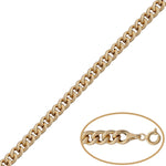 PULSERA ORO 18KL BARBADA HUECA - 6.50MM - Peso: 4.15 gr 