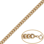 PULSERA ORO 18KL BARBADA HUECA - 7.50MM - Peso: 6.35 gr 