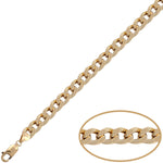 PULSERA ORO 18KL BARBADA HUECA - 7MM - Peso: 10.00 gr 