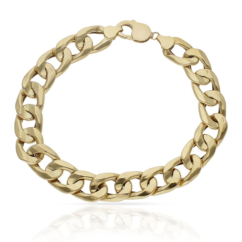 PULSERA ORO 18KL BARBADA - Peso: 28.70 gr 