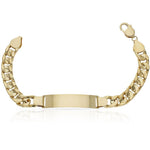 PULSERA ORO 18KL BARBADA PLACA - Peso: 23.75 gr 