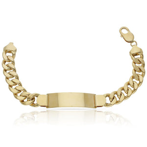 PULSERA ORO 18KL BARBADA PLACA - Peso: 37.10 gr 