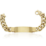 PULSERA ORO 18KL BARBADA PLACA - Peso: 44.30 gr 