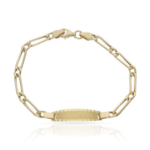 PULSERA ORO 18KL BEBE 1x1 - Peso: 2.60 gr 