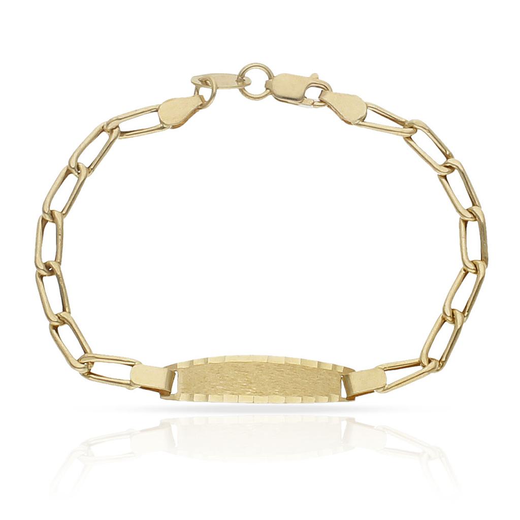 PULSERA ORO 18KL BEBE FIGARO - Peso: 2.80 gr 