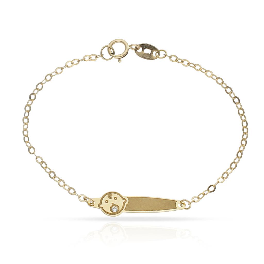 PULSERA ORO 18KL BEBE - Peso: 0.95 gr 