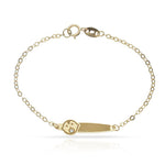 PULSERA ORO 18KL BEBE - Peso: 0.95 gr 