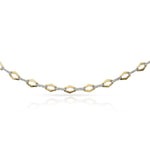 PULSERA ORO 18KL BICOLOR CIRCONITAS - Peso: 6.30 gr 