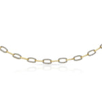 PULSERA ORO 18KL BICOLOR CIRCONITAS - Peso: 7.30 gr 