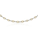 PULSERA ORO 18KL BICOLOR CIRCONITAS - Peso: 7.45 gr 