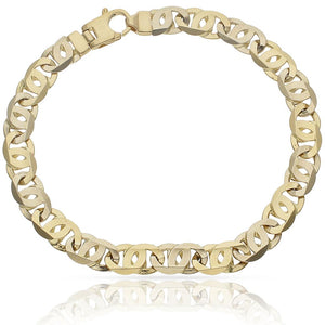 PULSERA ORO 18KL BICOLOR FUNDIDA - Peso: 21.30 gr 