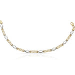 PULSERA ORO 18KL BICOLOR GRECA - Peso: 6.45 gr 