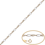 PULSERA ORO 18KL BICOLOR - Peso: 1.45 gr 