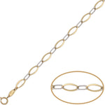 PULSERA ORO 18KL BICOLOR - Peso: 1.50 gr 