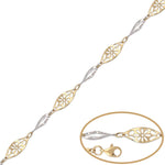 PULSERA ORO 18KL BICOLOR - Peso: 3.30 gr 