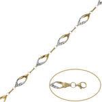 PULSERA ORO 18KL BICOLOR - Peso: 3.90 gr 