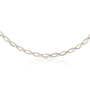 PULSERA ORO 18KL BICOLOR - Peso: 6.55 gr 