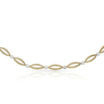 PULSERA ORO 18KL BICOLOR TALLADA - Peso: 7.80 gr 