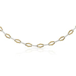PULSERA ORO 18KL BICOLOR TROQUELADAS - Peso: 5.75 gr 