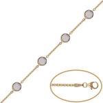 PULSERA ORO 18KL BISMARK CIRCONITAS - Peso: 5.35 gr 