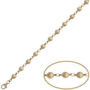 PULSERA ORO 18KL BOLAS 5MM - Peso: 5.75 gr 