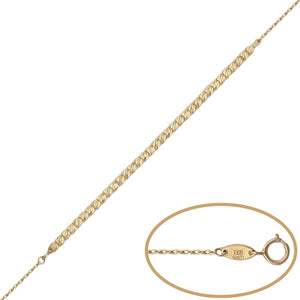 PULSERA ORO 18KL BOLAS TALLADAS - Peso: 2.80 gr 